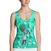 Techno Pulse women's athletic tank top in action.